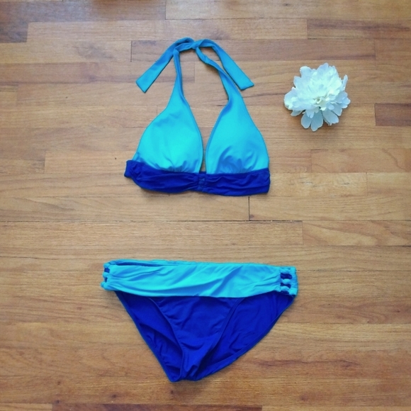 Lauren Ralph Lauren Other - EUC Ladies Blue Two-Piece Ralph Lauren Bikini Swimsuit 12